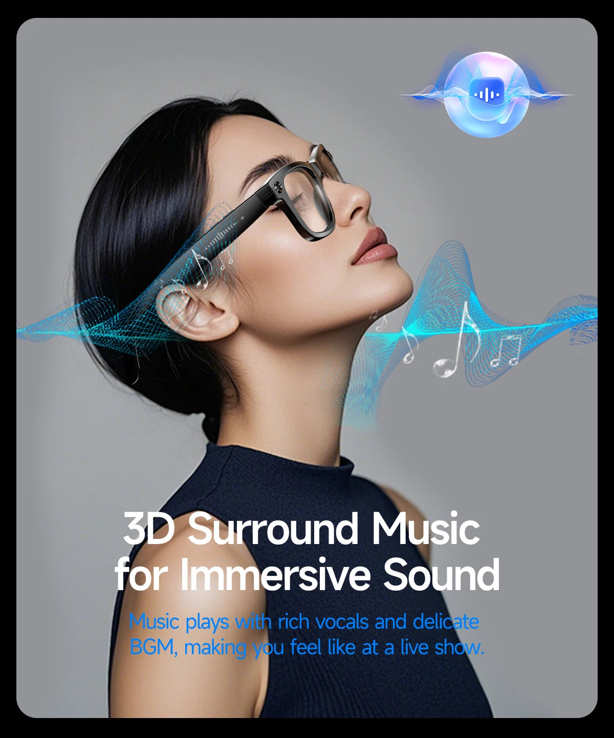 2026 AI Smart Glasses with 8MP Camera Video Recording 20+ Languages Translation Sunglasses Bluetooth Call Music Play Men Women