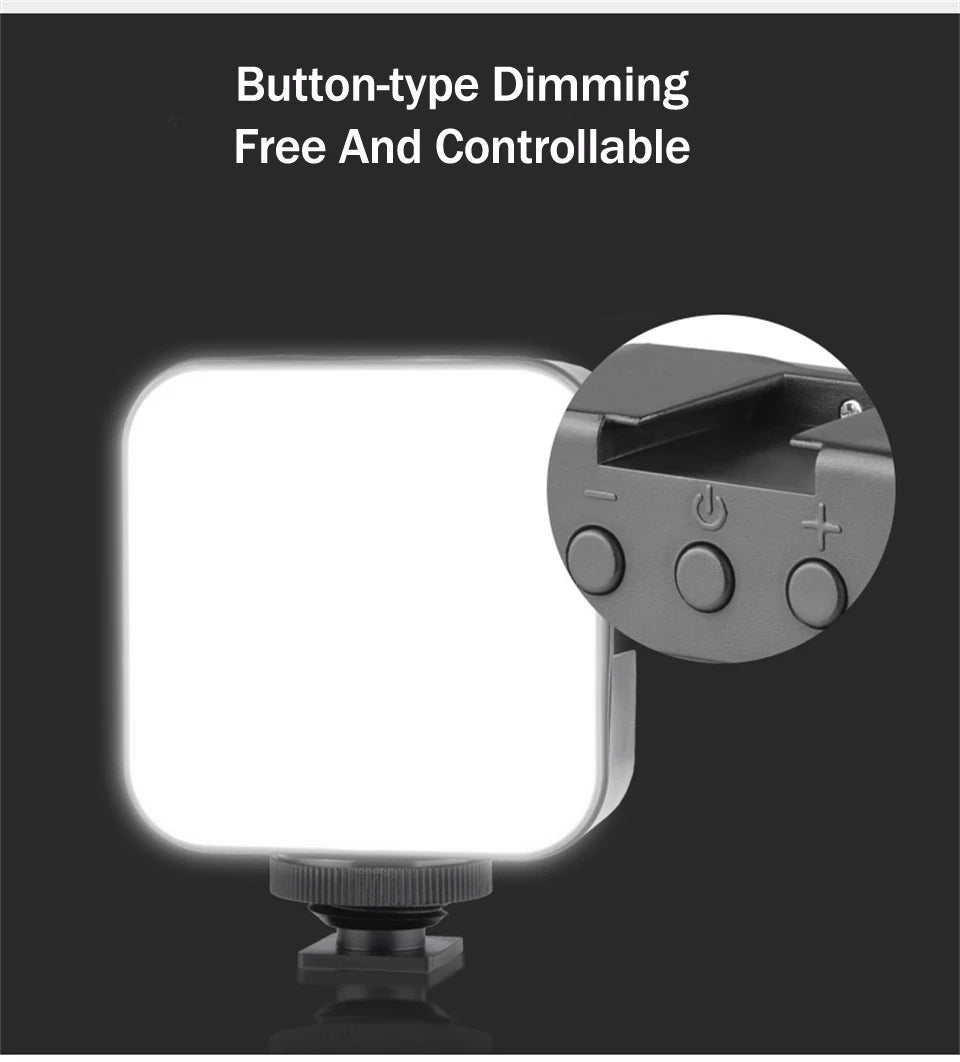 Universal Photography Video Handheld Vlog Stand Stabilizer Kit LED Light Microphone Remote Shutter Phone Camera Recording