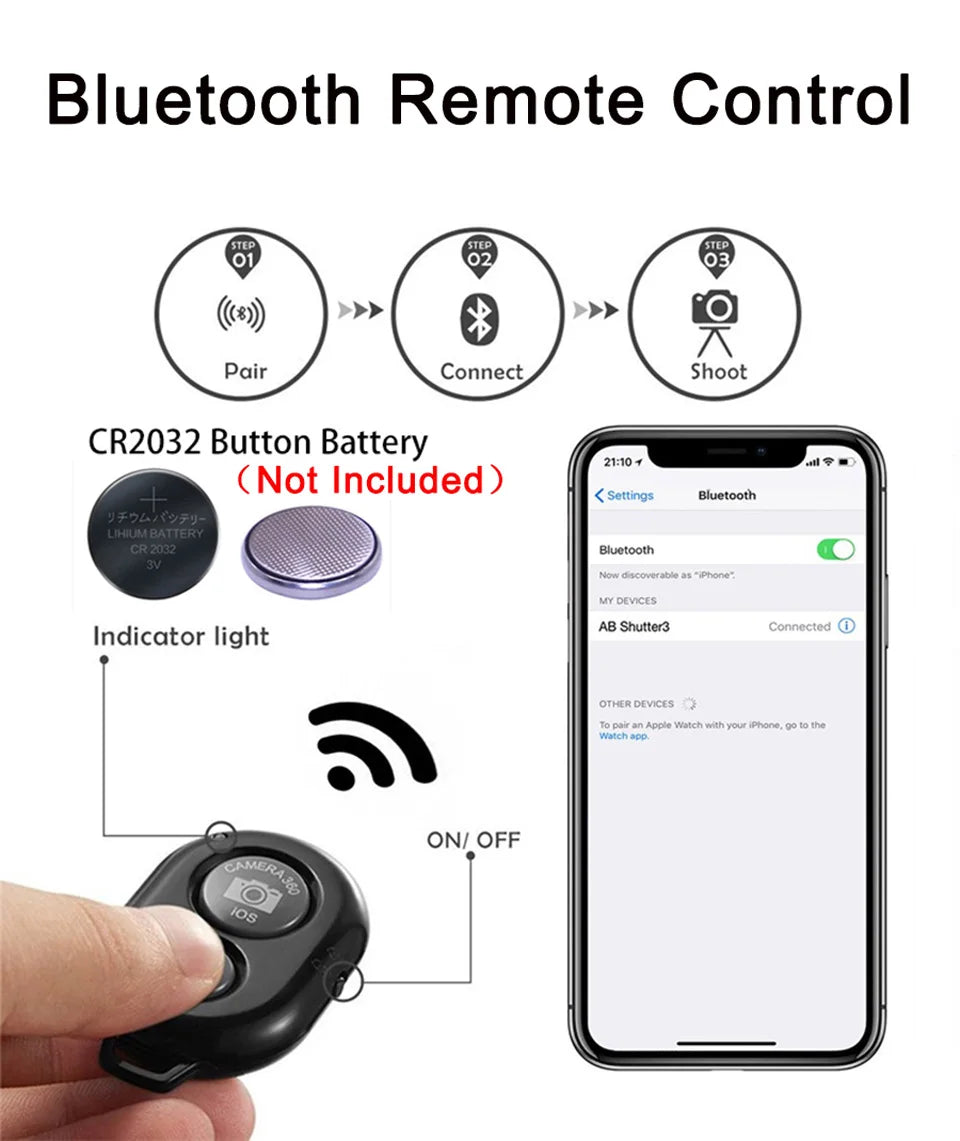 Universal Photography Video Handheld Vlog Stand Stabilizer Kit LED Light Microphone Remote Shutter Phone Camera Recording