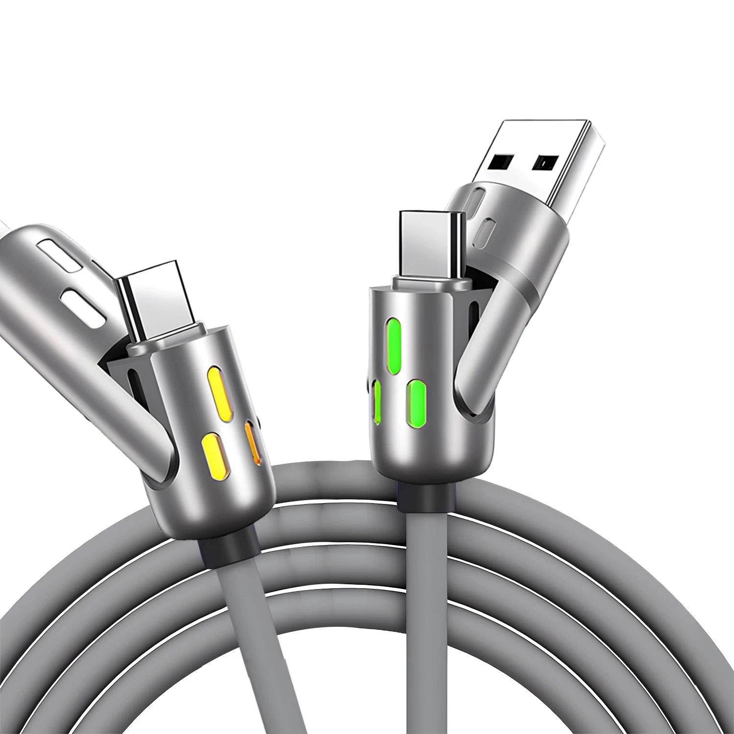 4 IN 1Multifunctional Fast Charging Cable USB A USB C to TypeC Lighting For Iphone 16 15 14 13 Huawei Xiaomi POCO Samsung